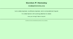 Desktop Screenshot of gphemsley.org